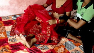 Indian Tamil Newly Married Bhabhi Fucking Pussy Hard with Dever