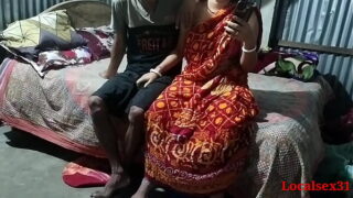 Village Desi Aunty Banged By Young Nephew In Front Of Cam